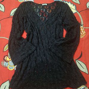 Black Knit Top Bust 40