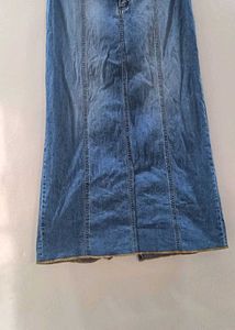 Long Denim Skirt