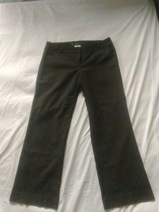 Dark Brown Flare Leg Trousers