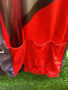 Brown Red Full Sleeve Cycling Jersey Size M 38