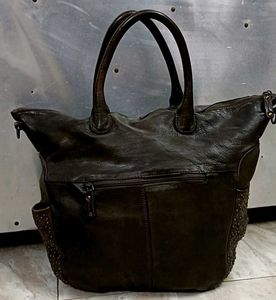 🔥  Dark Brown Leather Tote