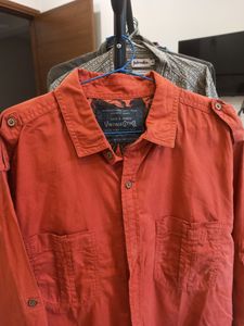 Orange Colour Full Sleve Shirt