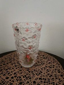 Flowers With A Glass Vase