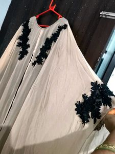 Elegant Embroidered patch Abaya