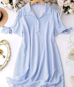 Osl Trendy Party Wear Shirt Dress💙