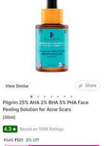 Biggest Loot 🎉🤯🤯Pilgrim Ke 20% AHA ,2%BHA,5% PHA Peeling Solution For All Skin Types ✅
