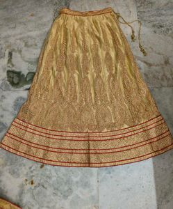 Golden Lhenga Skirt