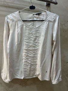 Elegant White Long Sleeve Top