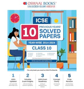ICSE Class 10 Solved Papers (2024 edition )