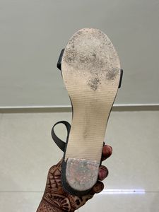 Grey Shimmer Heels