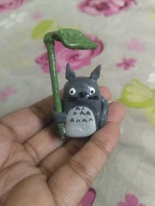Totoro Hand Mirror &amp; Figure 🩶 🪞