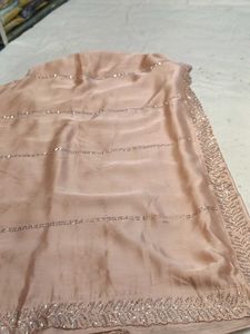 Peach Colour Saree
