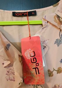 Peach Pink Flared Knee Length Dress