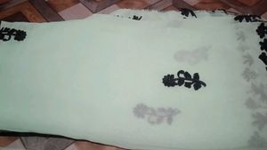 Elegant Embroidered unstitch material.