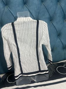 Striped Button-Up Top