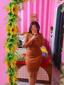 Stretchable Brown Dress