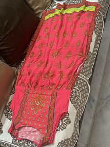 Pink Printed Kurta