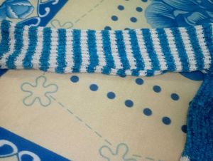 Hand-knitted Blue Sweater