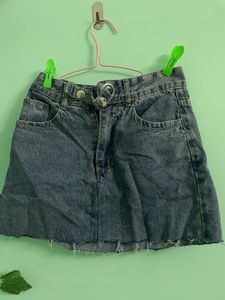 High Wasted Denim Skirt