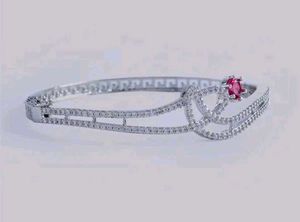 Red-Brass-Silver-Plated-HandcraftedCZ StoneBracele