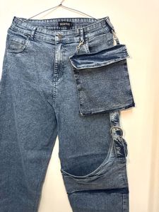 Unique Denim Jeans with Pocket Detail