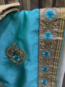 Elegant Turquoise Saree