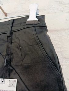 Zara Faux Leather Mini Skirt