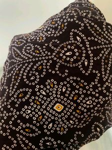 Brown and White Geometric Pattern Kurta Set