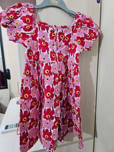 Floral Print Girls Dress 4-5 years