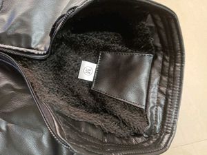 Faux Leather Jacket, L Size