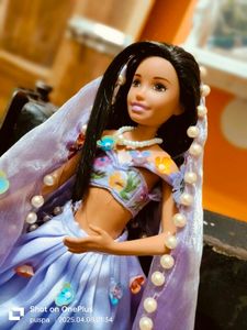 Vintage Handmade Floral Barbie Doll Dress