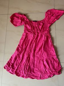 Pink Casual Mini Dress