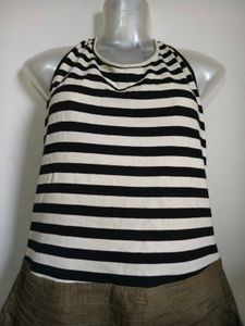 Striped Casual Dress Medium/Large Size