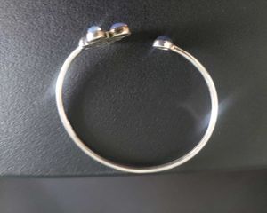 Shaya silver Gemstone Cuff Bracelet