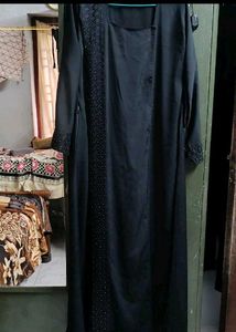 Elegant Black Abaya Nd Tote