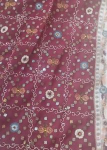 eligent georgette jaypuri type saree