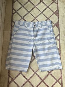 Noun Branded Stripped Shorts