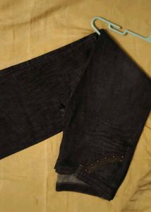 charcol black grey Denim bootcut jeans