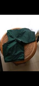 Christmas Green silk blouse