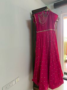 Embellished Neck Line Floor Length Gown