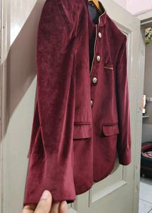 Maroon Velvet Jodhpuri