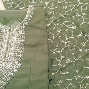 Elegant Pink Anarkali Kurta Set