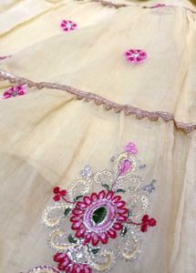 Elegant Yellow Embroidered Garara Set