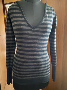 Gothic Y2k Strips Sweater Top
