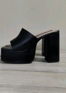 Y2k Black Block Heels