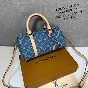 LOUIS VUITTON DENIM MINI SPEED WD BOX