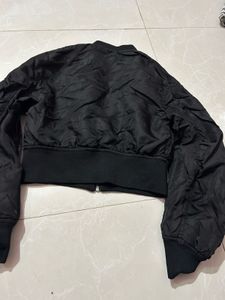 imported Black Bomber Jacket