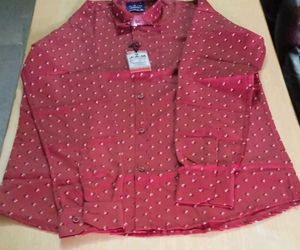Stylish Maroon Print Shirt