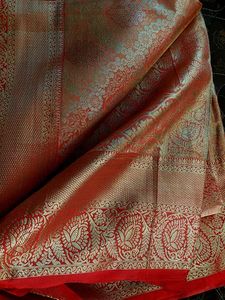One Gram Gold Original Heavy Banarasi Silk Saree