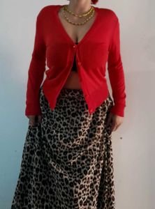 Animal Print Long Skirt 🤎🤎